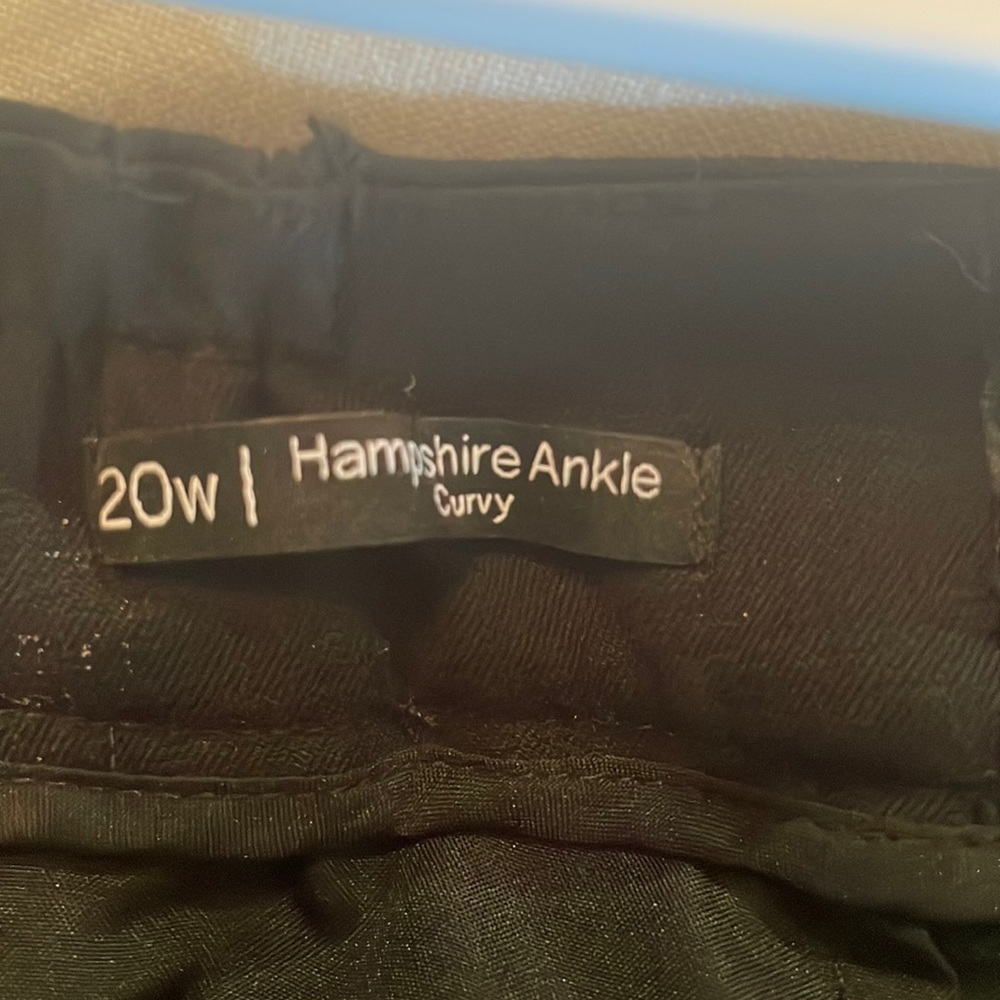 Talbots Hampshirite Ankle Pant Size 20W Curvy. Black. Never worn.